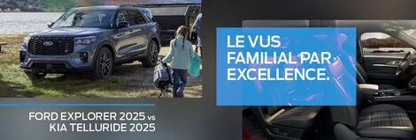 Ford Explorer 2025 vs Kia Telluride 2025 : Le VUS familial redéfinit par Ford