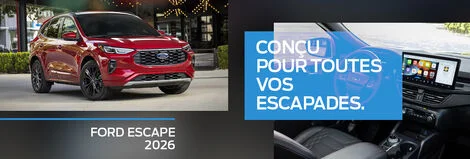 Ford Escape 2026 à Châteauguay – VUS compact, hybride et intelligent chez Solution Ford