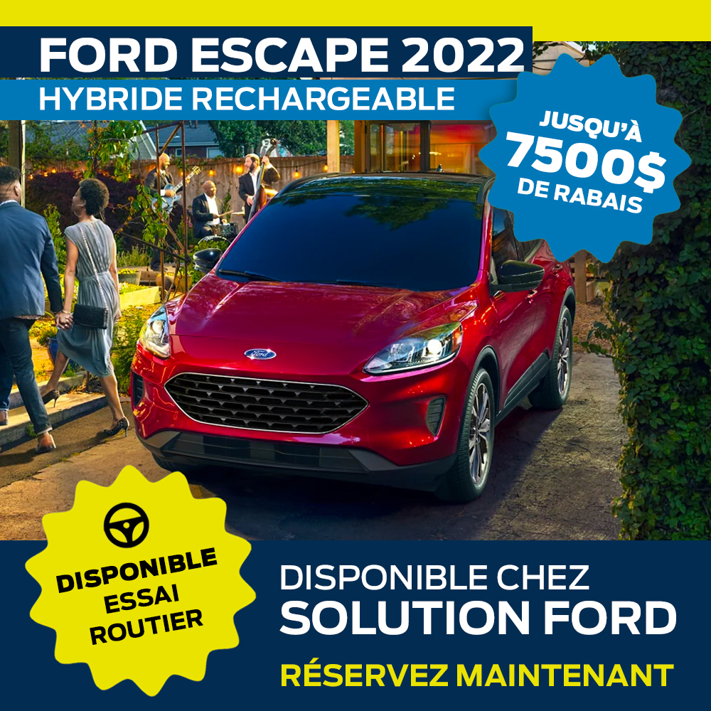 Ford Escape Hybride Rechargeable 2022
